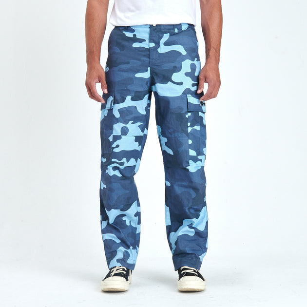 RPG CARGO PANTS (BLUE CAMO) – Sugarhill