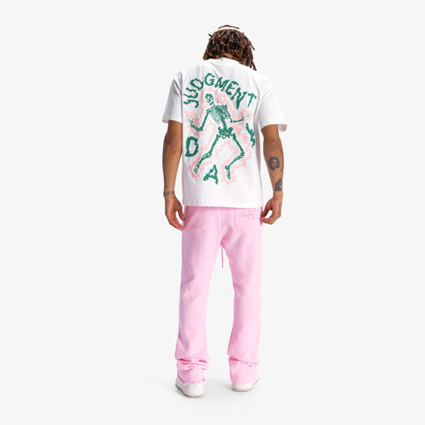 "Janis" Stacked Sweatpants (light pink)