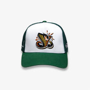 "Serpent" Trucker Hat (green/white)