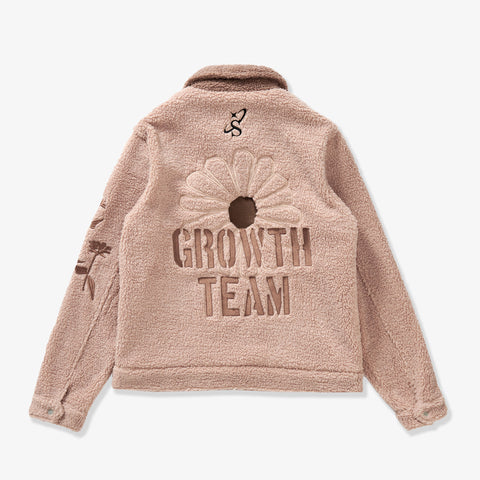 "Growth" Sherpa Jacket (sand)