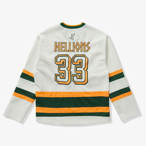 "Hellions" Hockey Jersey (white/green)