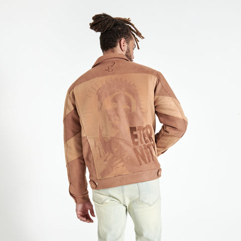"Devout" Suede Jacket (brown)