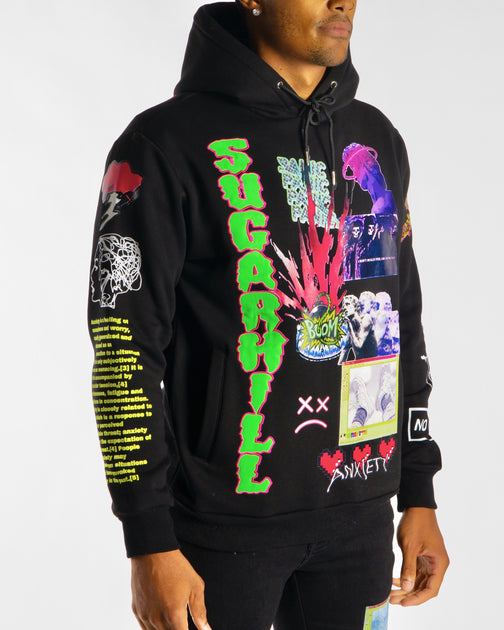 ANXIETY BLACK HOODIE – Sugarhill