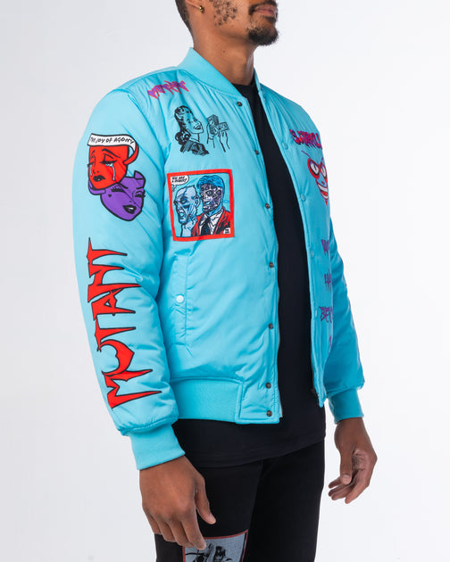 BABY BLUE MUTANT BOMBER JACKET – Sugarhill
