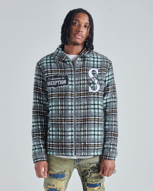 DECEPTION WOVEN JACKET (MINT PLAID)