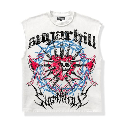 "Angelic" Cutoff Tee (white)