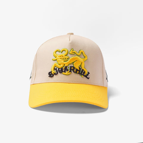 "Goated" Twill Hat (cream/gold)