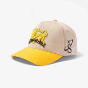 "Goated" Twill Hat (cream/gold)