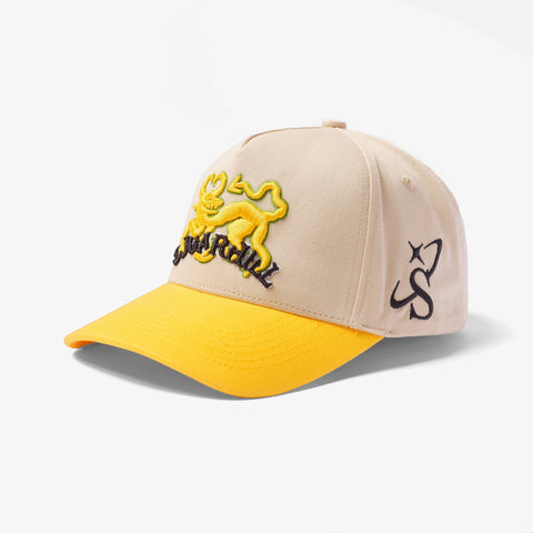"Goated" Twill Hat (cream/gold)