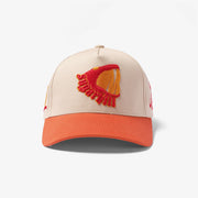 "Basilisk" Twill Hat (cream/rust)