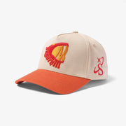 "Basilisk" Twill Hat (cream/rust)