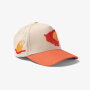 "Basilisk" Twill Hat (cream/rust)