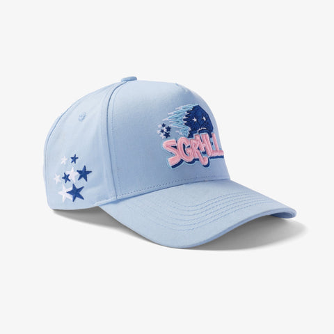 "Sunburn" Twill Hat (baby blue)