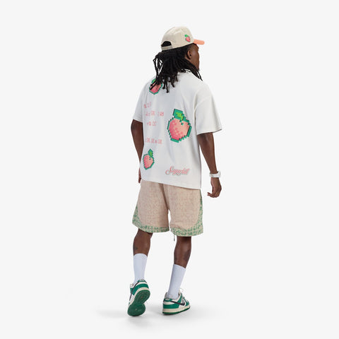 "Cereal" Shorts (green/pale pink)