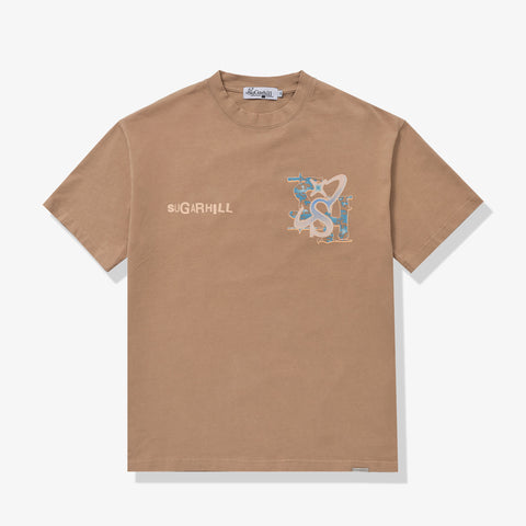 "Faces" T-Shirt (vintage caramel)