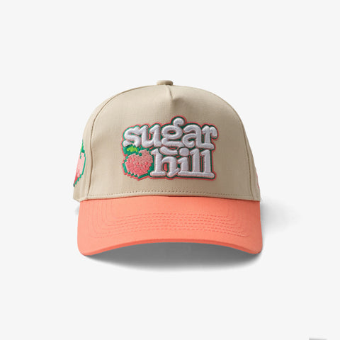 "Peaches" Twill Hat (cream/peach)