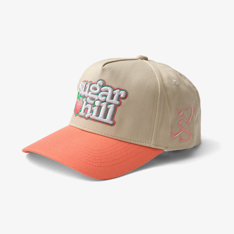 "Peaches" Twill Hat (cream/peach)