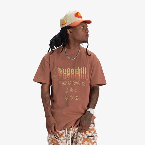 "Basilisk" Twill Hat (cream/rust)