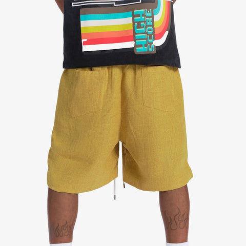 "Open Mind" Shorts (yellow)