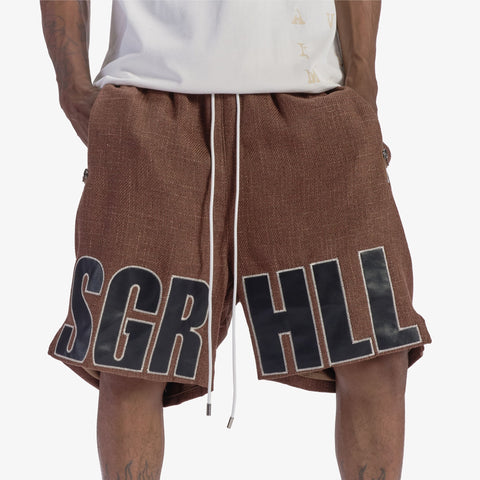 "Open Mind" Shorts (brown)