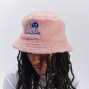 "Sunburn" Fleece Bucket Hat (pink)