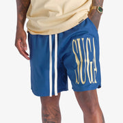 "Deco" Polyester Shorts (navy blue)