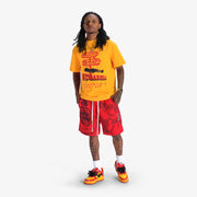 "Lucky Strike" Poly Shorts (red)