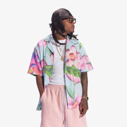 "Flora" Button-Up Shirt (baby blue)