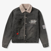 "The Heart" Denim Jacket (washed charcoal)