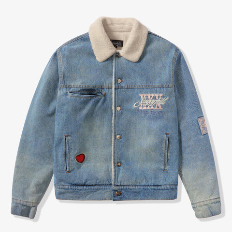 "The Heart" Denim Jacket (washed blue)