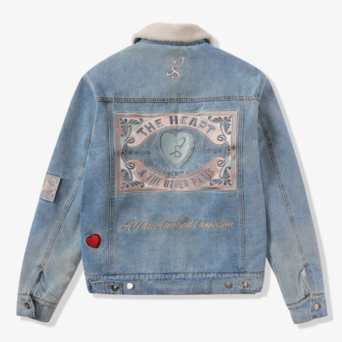 "The Heart" Denim Jacket (washed blue)