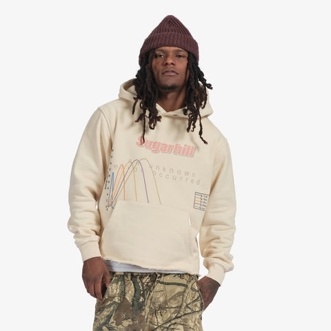 "LO-FI" Cropped Hoodie (ivory)