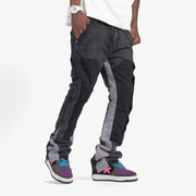 "Revolver" Stacked Denim (black/grey)