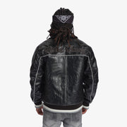 "Focus" Leather Jacket (black)