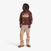 "Fun Times" Hoodie (brown vintage)