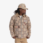 "Blocka" Patchwork Jacket (brown)