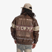 "Liberation" Leather Jacket (brown/tan)