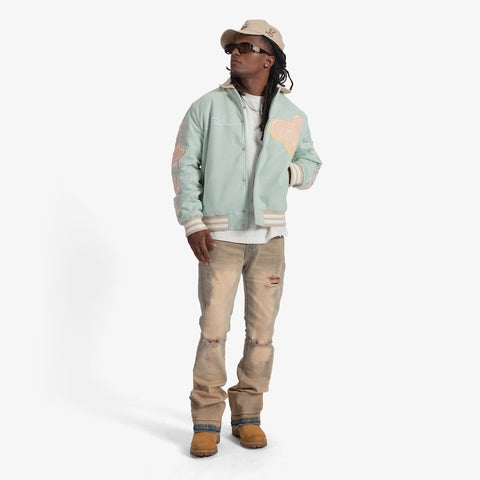 "Starlight" Suede Jacket (mint)