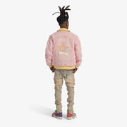 "Starlight" Suede Jacket (pink lemonade)