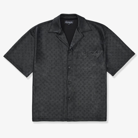 "Madison" Lounge Shirt (black sparkle)