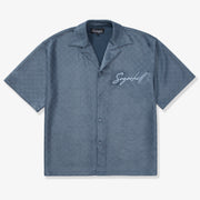"Madison" Lounge Shirt (blue sparkle)