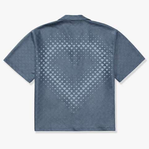 "Madison" Lounge Shirt (blue sparkle)