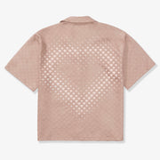 "Madison" Lounge Shirt (salmon sparkle)