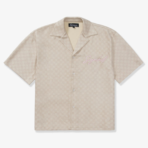 "Madison" Lounge Shirt (cream sparkle)