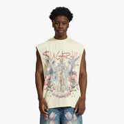 "Heavens Gate" Cutoff Tee (cream)