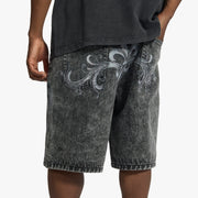 "Appia" Jorts (black wash)
