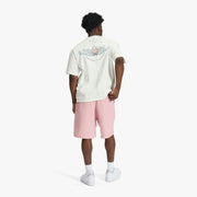 "Zambia" Woven Terry Shorts (pink)