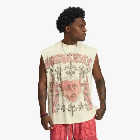 "Pestilence" Cutoff Tee (cream)