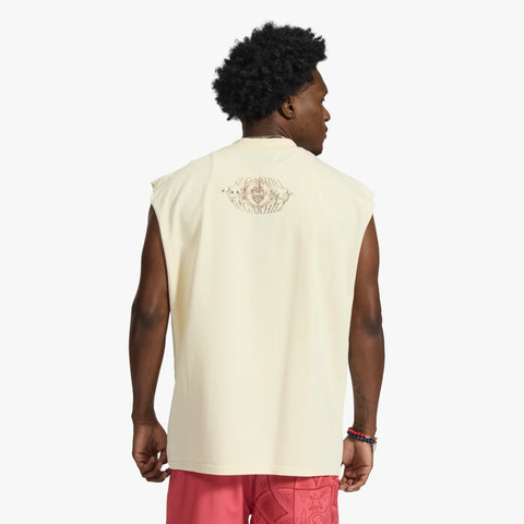 "Pestilence" Cutoff Tee (cream)