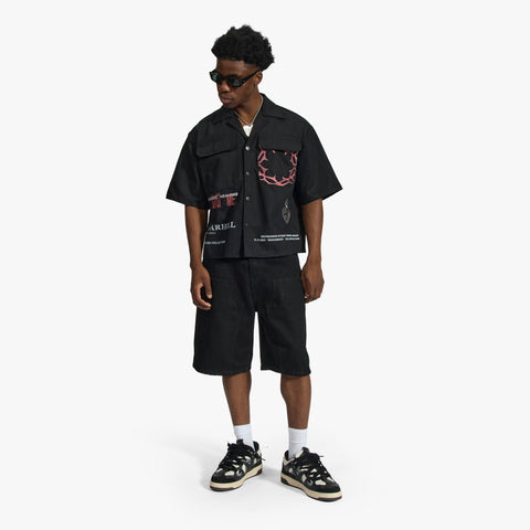 "Reincarnated" Work Shirt (black)